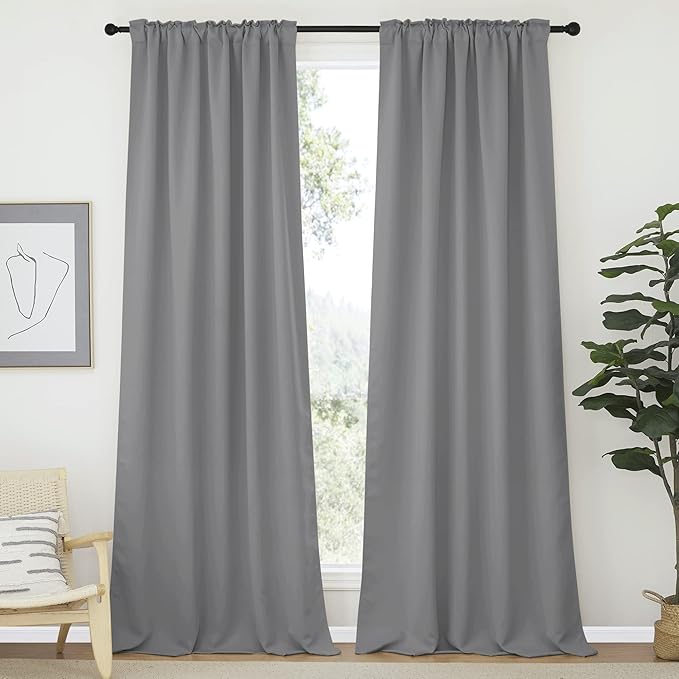 NICETOWN Bedroom Blackout Curtain Panels - Image 2