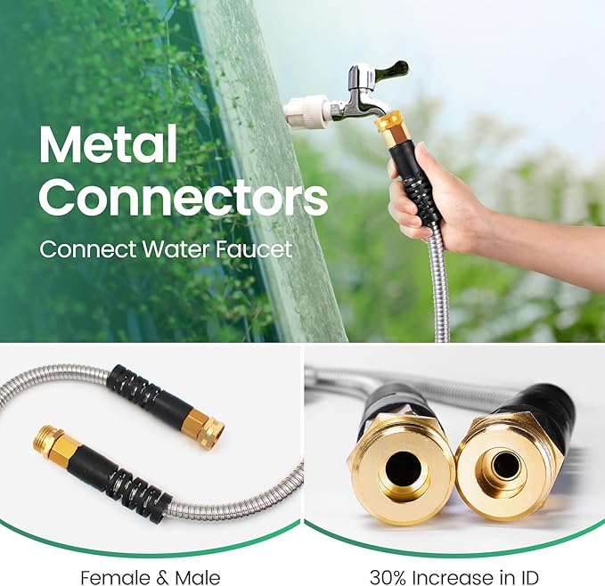Cesun Metal Garden, Short Connector, Water Lead-in Hose Extension, Extremely - Image 5