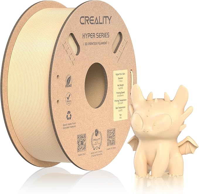 Official Creality Hyper PLA Filament 1.75mm, High Speed PLA 30-600mm/s Rapid 3D by Creality