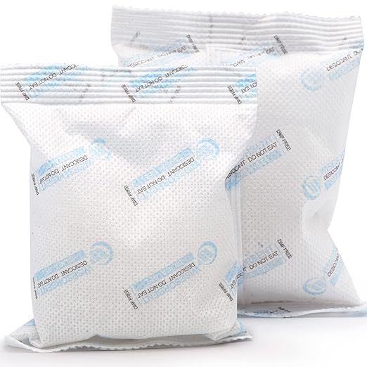 2Pcs 100 Gram Silica Gel Packets, Premium Dessicant Packs by Wisesorb