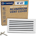 14x6 Inch Air Return Vent Cover Decorative – Premium Aluminum AC Vent Cover by LAMINAIRE