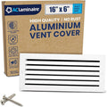 16x6 Inch Air Return Vent Cover Decorative – Premium Aluminum AC Vent Cover by LAMINAIRE