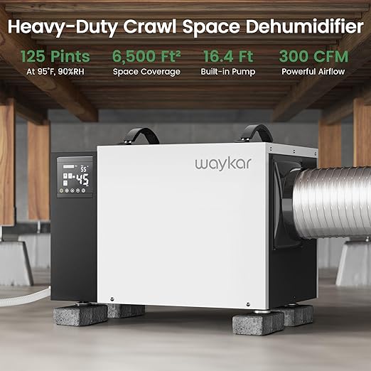 Waykar 125 Pint Crawl Space Dehumidifier - Image 2
