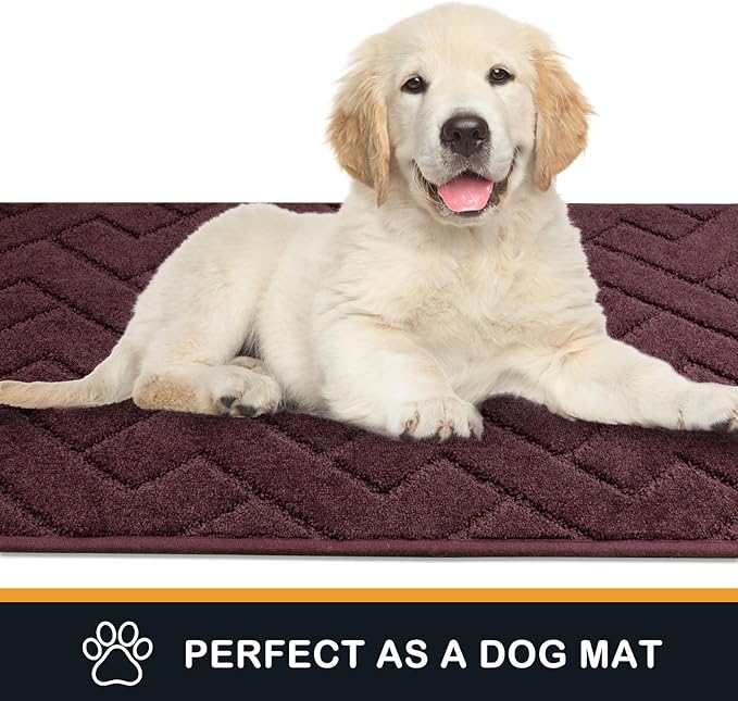 PURRUGS Dirt Trapping Door Mat 32" x 70", Non-Slip Machine Washable Entry Rug - Image 6