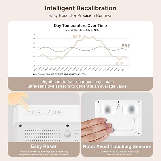 Upgrade 16 in 1 Air Quality Monitor Indoor 15h Battery & Real-Time Display 9 - Image 7