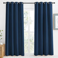 NICETOWN Moroccan Blue Blackout Curtain 86" Length, W55 x L86 Inch, 8 Grommets by NICETOWN