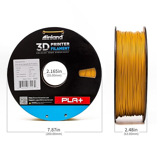 INLAND Micro Center PLA+ 3D Printing Filament 1.75mm - Image 4