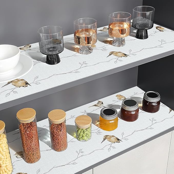 Shelf Liner for Kitchen Cabinets Non Adhesive Drawer Liner, Cabinet Liner for - Image 3