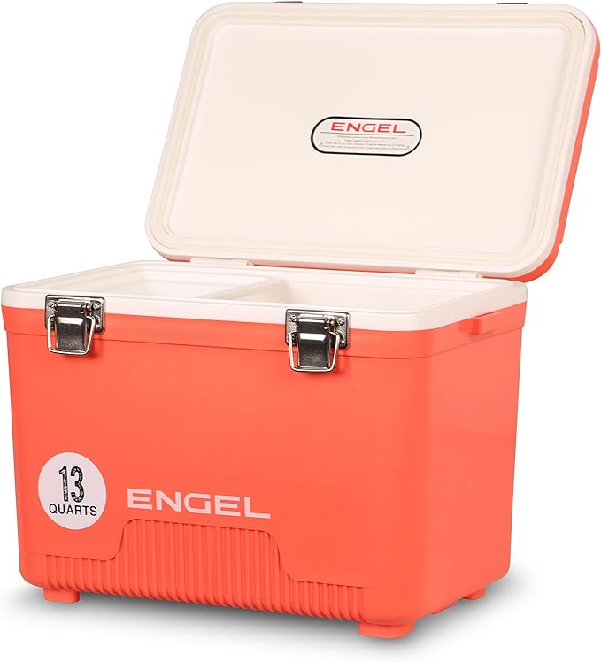 ENGEL 13qt Leak-Proof, Air Tight, Drybox Cooler and Small Hard Shell Lunchbox by ENGEL