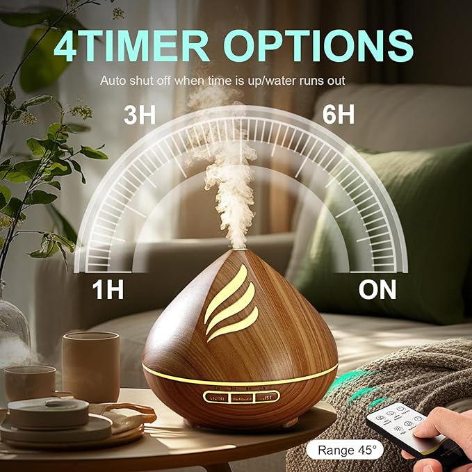 Essential Oil Scent Diffuser: 500ML Aroma Diffuser - Image 4