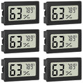 Humidity Meter Indoor Thermometer 6-Pack Mini Digital Thermometer Hygrometer by Unknown