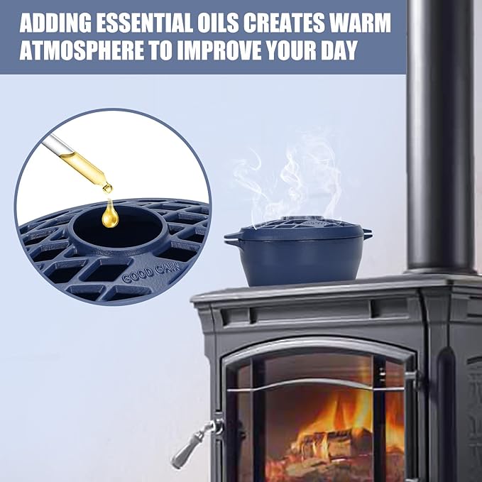 G Good Gain Wood Stove Steamer, Fireplace Humidifier, Cast Iron Humidifier - Image 6