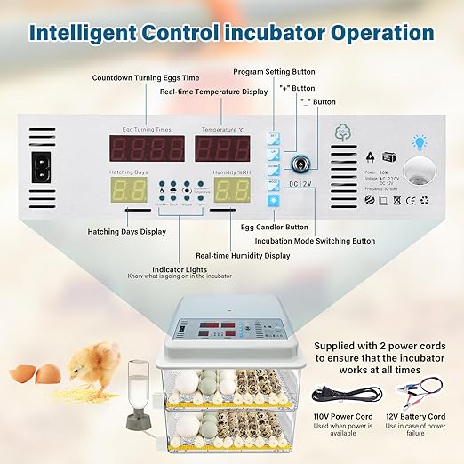 Incubators for Hatching Eggs, 120 Egg Incubator - Image 6