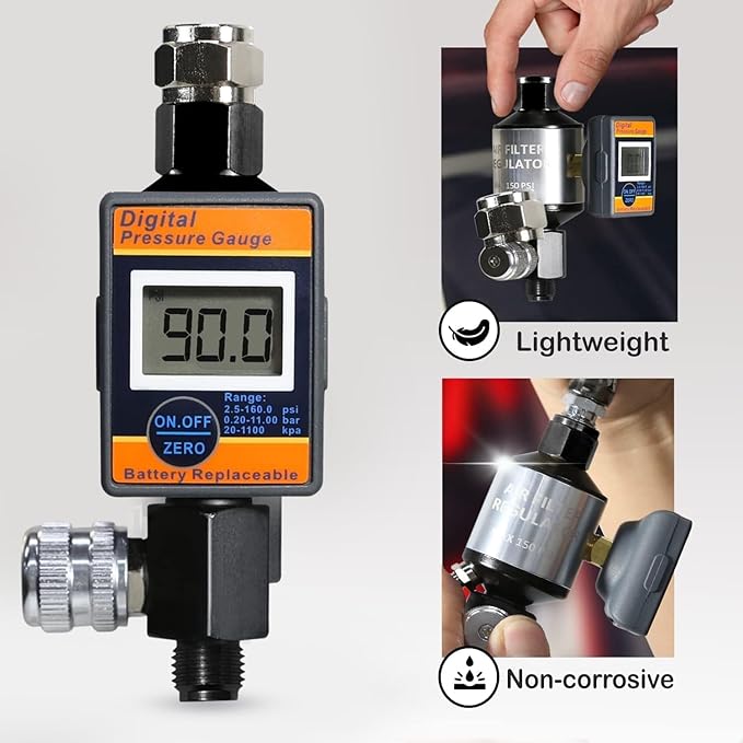 LE LEMATEC Digital Air Pressure Regulator & Water Separator - Image 5