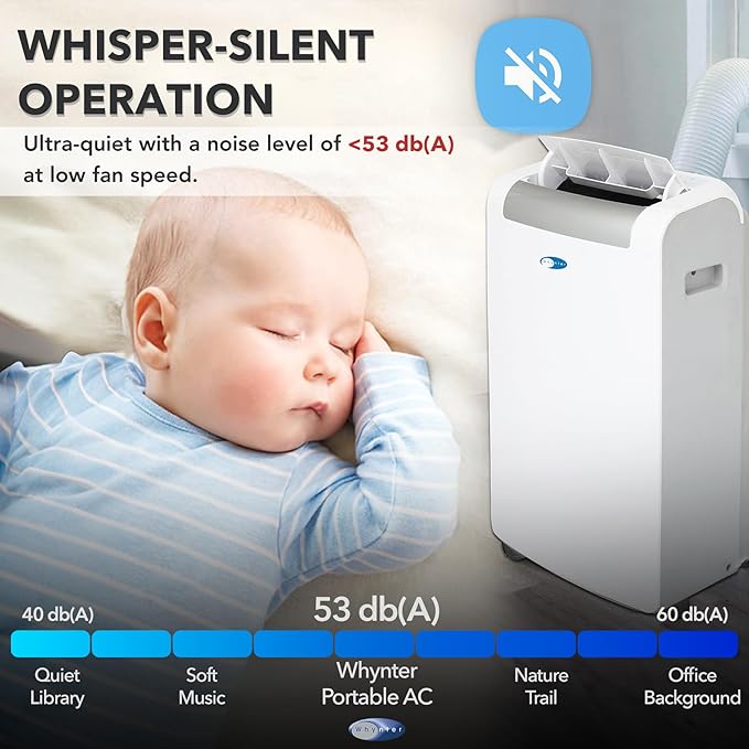Whynter ARC-148MHP 14, 000 BTU Portable Air Conditioner and 10, 000 BTU - Image 2
