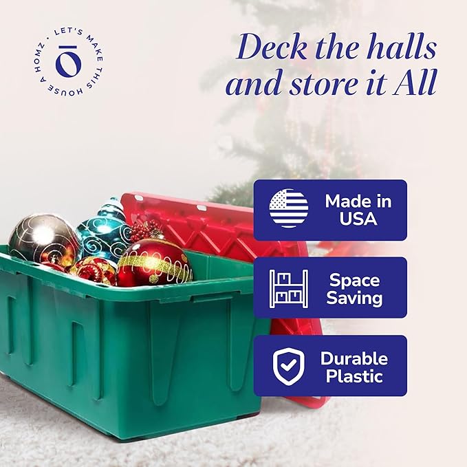 HOMZ 2-Pack Durabilt, Heavy Duty Plastic Storage Bins - Image 6