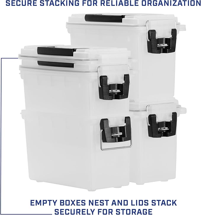 Sheffield 12793 2-Pack Ammo Storage Box, Stackable .30 Cal Field Boxes - Image 6