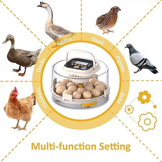 18 Egg Incubator with Automatic Egg Turning and Humidity Control, Intelligent - Image 7