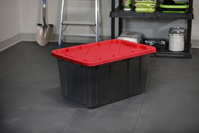 CX BLACK & YELLOW, XTRA TALL 27-Gallon Heavy Duty Tough Storage Container & - Image 5