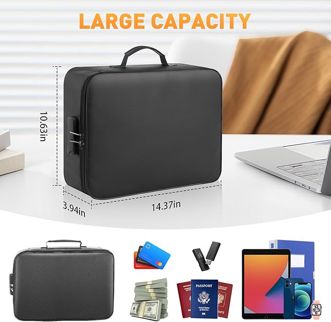 Fireproof Waterproof Document Bag - Image 5