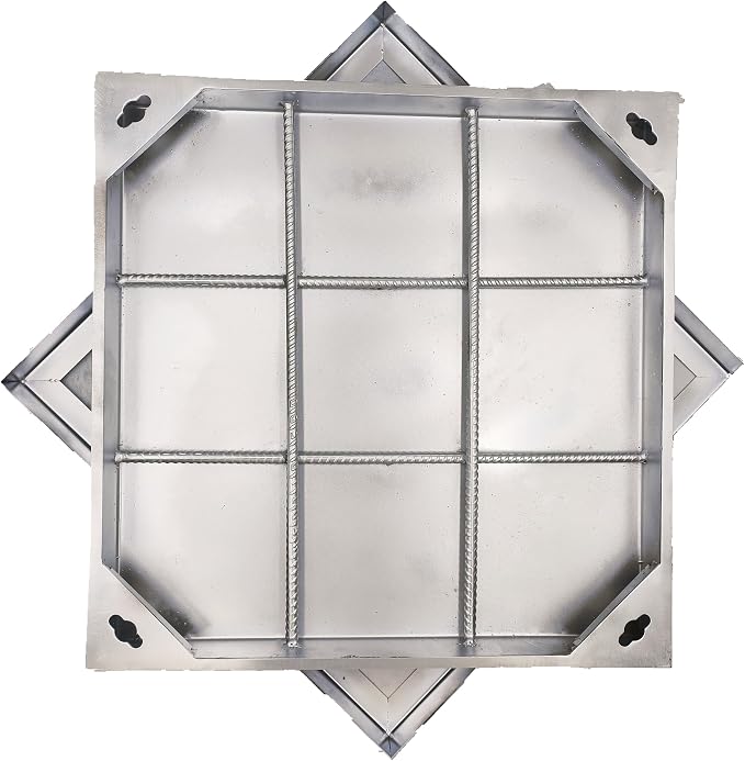 24x24 in Invisible Stainless Steel Manhole Cover and Frame by MOSINSBO