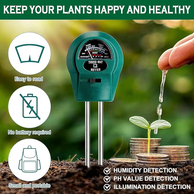 3-in-1 Soil pH Meter - Image 3