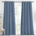 NICETOWN Blackout Curtain 118 inch Long, Stone Blue, W55 x L118, 1 Panel by NICETOWN