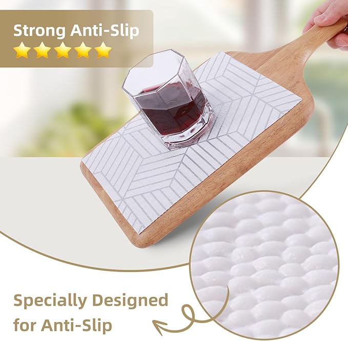 Shelf Liners for Kitchen Cabinets Non Adhesive Shelf Liner Paper Non-Slip - Image 3