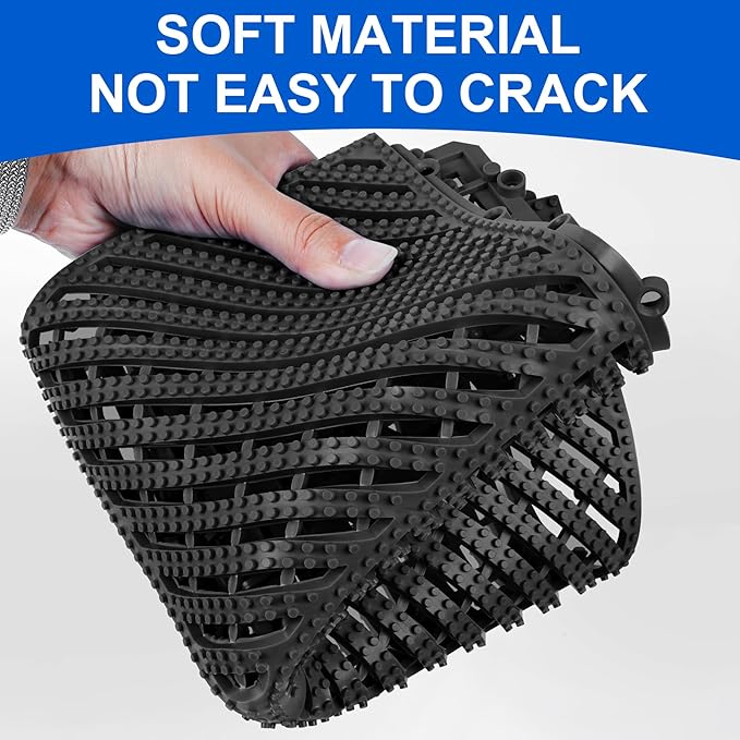 MYFAMIREA Modular Interlocking Cushion 12 Pack 11.8" x 11.8" Rubber Floor Tiles - Image 3