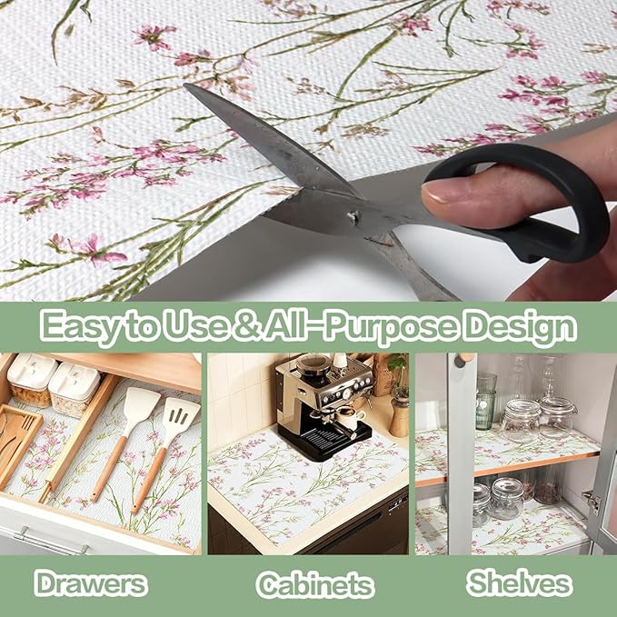 Shelf and Drawer Liner for Kitchen Cabinet, Non-Adhesive and Strong Grip - Image 4