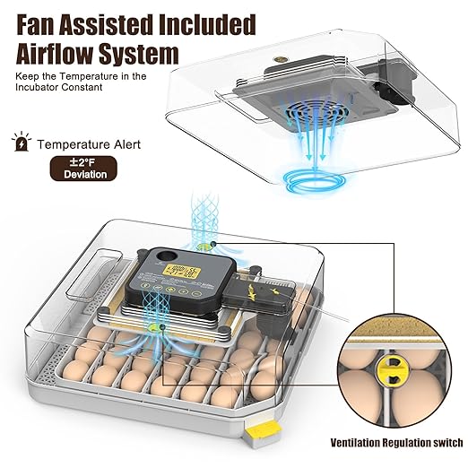Incubators for Hatching Eggs, 48 Egg Incubator - Image 3