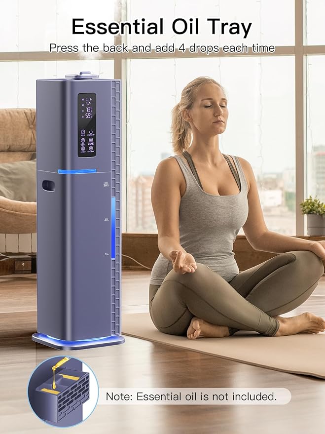 10L/2.64Gal Humidifiers for Bedroom, Top Fill Quiet Ultrasonic Cool Mist - Image 7