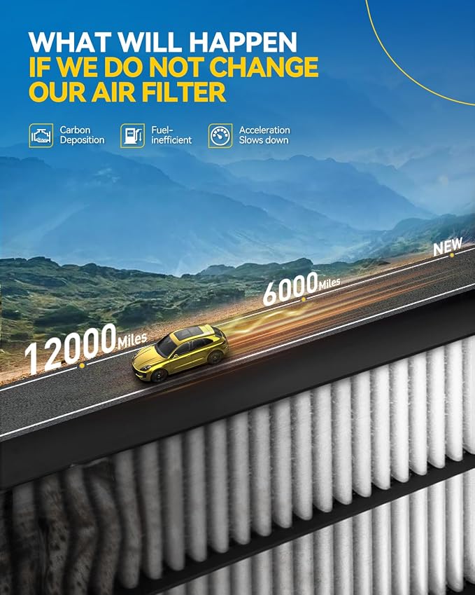 PHILTOP Engine Air Filter, CA7626 Compatible - Image 7