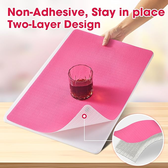 Drawer and Shelf Liner, Non-Slip Kitchen Cabinet Liners Non-Adhesive Thick - Image 2
