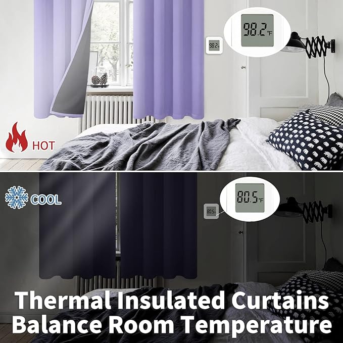 BGment Thermal Insulated 100% Blackout Curtains - Image 4