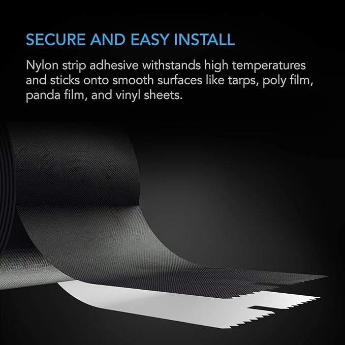 AC Infinity Peel and Stick Zipper 2-Pack, 7 ft. x 3 in. Heavy Duty Dust Barrier - Image 4