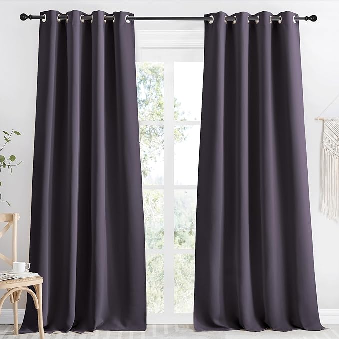 NICETOWN Kitchen Blackout Window Curtain Panel, 1 Panel, 55 by 96 inches Long by NICETOWN