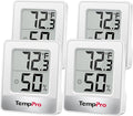 TempPro TP49 4 Pieces Digital Hygrometer Indoor Thermometer Humidity Meter Mini by ThermoPro