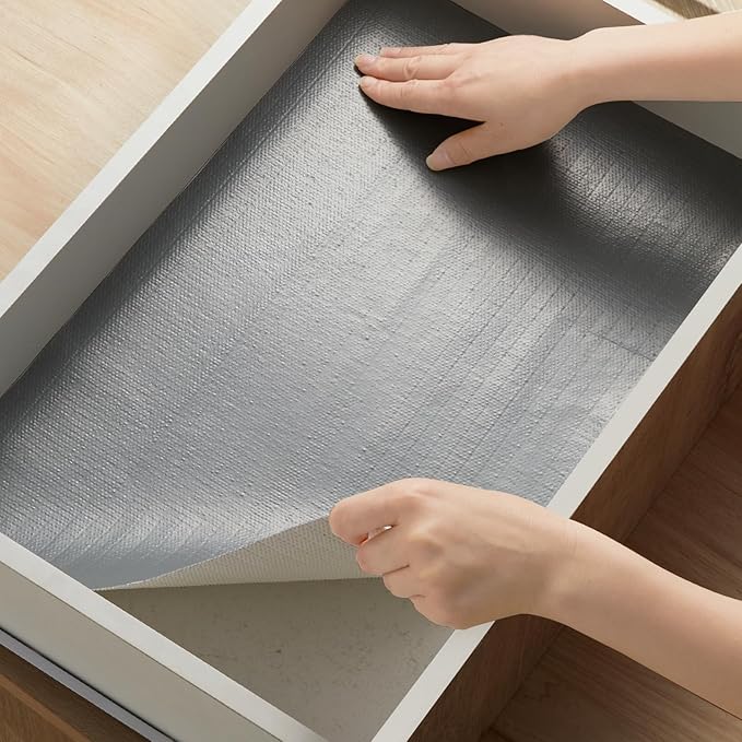 Viseeko Shelf and Drawer Liner for Kitchen Cabinet, Non-Adhesive Cabinet Liners - Image 9