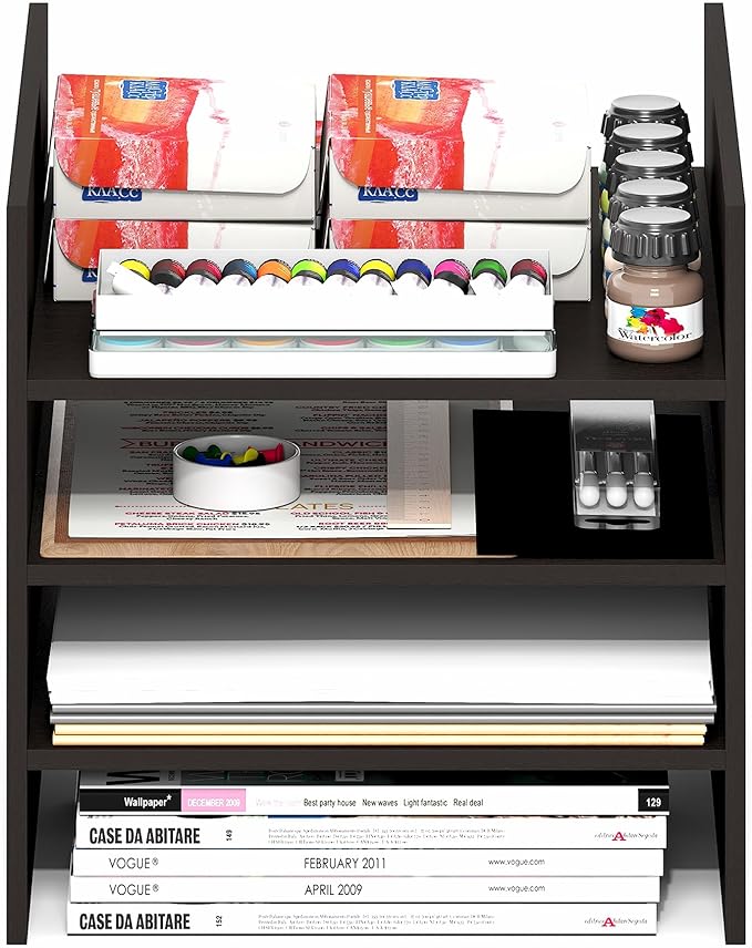 Furinno Cubicle Cube Insert, 3-Shelf Cube Organizer, 3-Tier Shelf Accessory - Image 8
