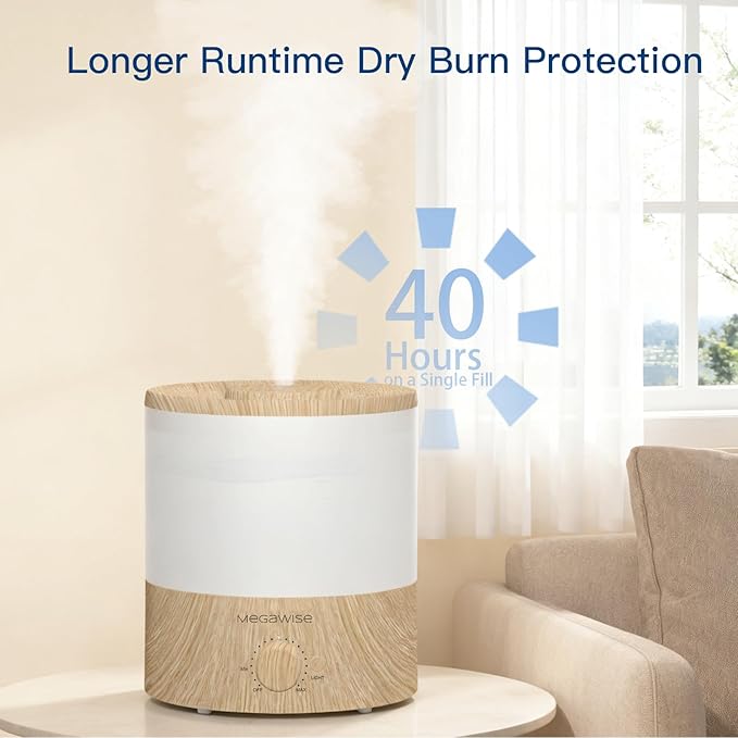 MEGAWISE 2 Pack1.5L Cool Mist Humidifier 2-Pack - Image 9