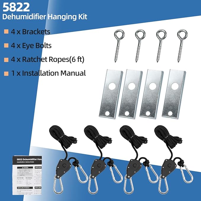 5822 Dehumidifier Hanging Kit for AprilAire Crawl Space, Whole-House - Image 5
