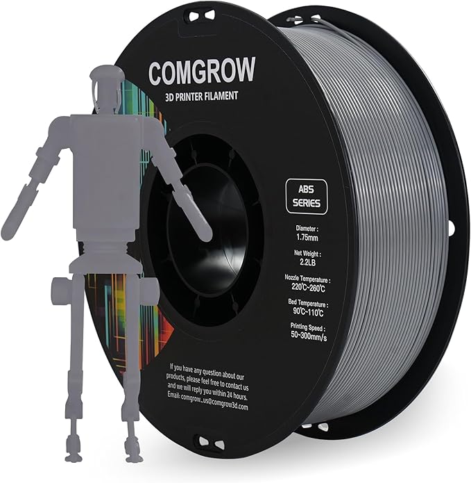Comgrow ABS 3D Printer Filament, Heat Resistant, Strong and Durable, by Comgrow