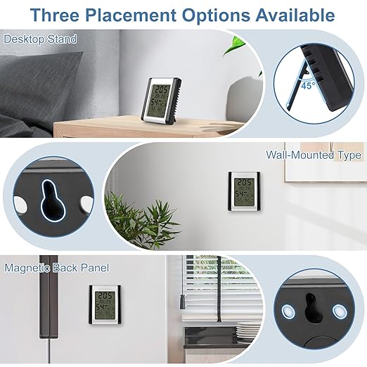 Digital Indoor Thermometer and Hygrometer Monitor - Image 6