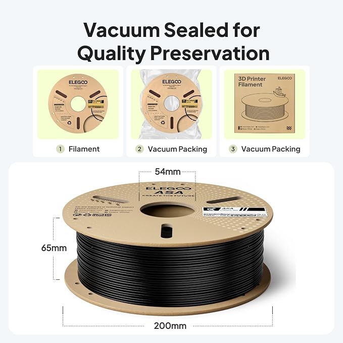 ELEGOO ASA Filament 1.75mm Green 1KG, UV & Weather Resistant 3D Printer Filament - Image 6