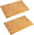 Bambo Bath Mat Bathroom Rugs Floor Wood Shower Bathtub Waterproof Non Slip by Fovlaurs
