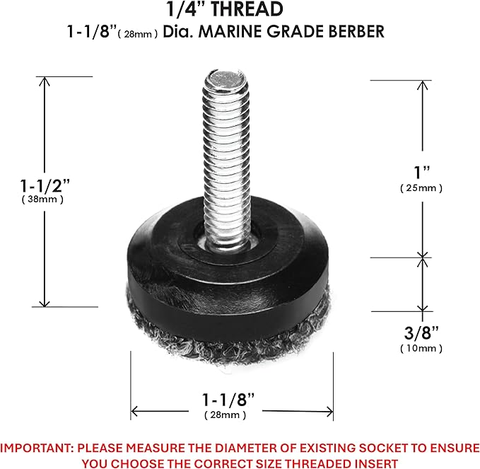 Slipstick Gorilla Outdoor Adjustable Furniture Levelers Weatherproof Screw in - Image 4