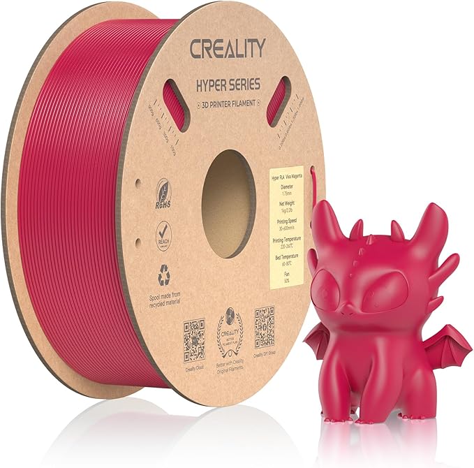 Official Creality Hyper PLA Filament 1.75mm, High Speed PLA 30-600mm/s Rapid 3D by Creality