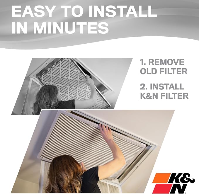 K&N 20X25X1 HVAC Furnace Air Filter, Lasts a Lifetime, Merv 8, the Last HVAC - Image 5