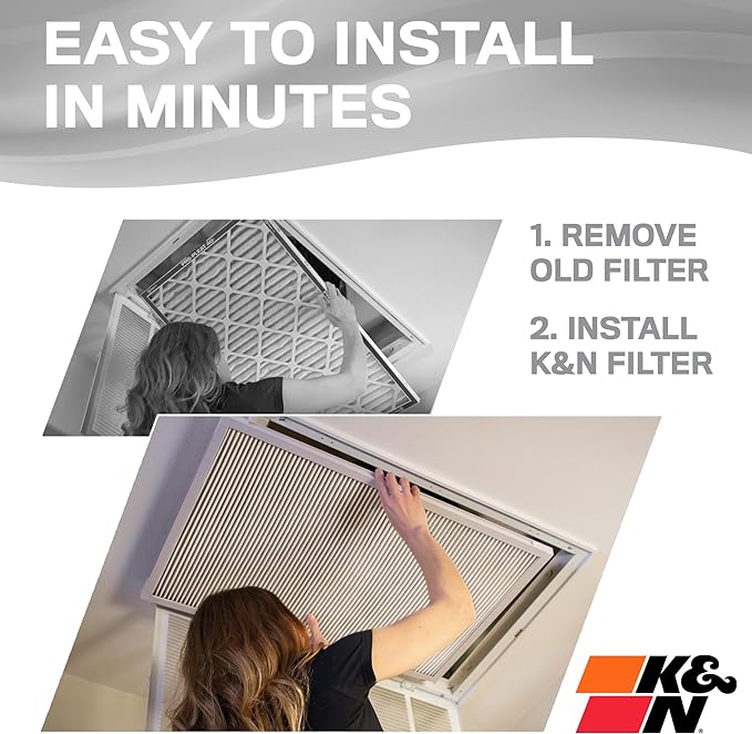 K&N 14X25X1 HVAC Furnace Air Filter, Lasts a Lifetime, Merv 8, the Last HVAC - Image 5